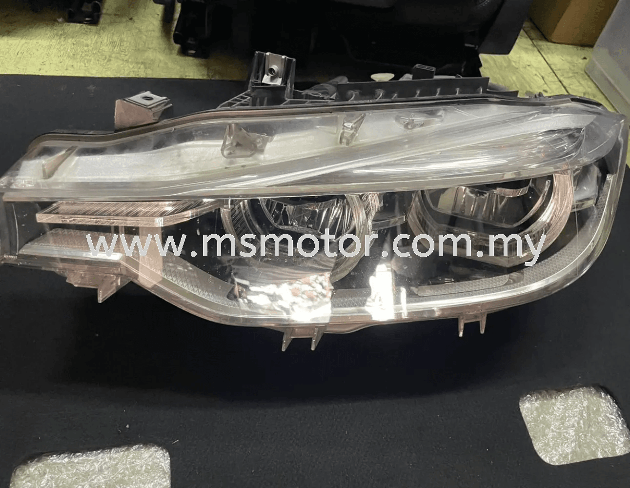 BMW F30 318i 320i 328i 3 Series LCI Lampu Depan LED Adaptif Penuh Sebelah Kiri 7498947-01 - Alat Ganti Terpakai